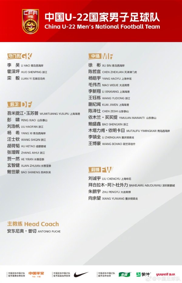 肖赧谈U22名单：熊猫杯赛前热身  对手有质量保障，是最好的磨阵机会